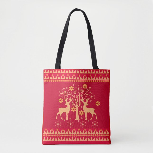 Tote Bag Motifs de Noël (Devant)