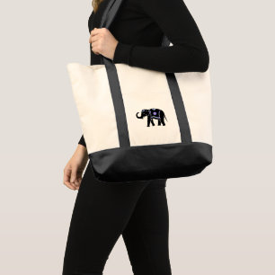 Tote Bag Motifs décoratifs abstraits d'éléphant animal