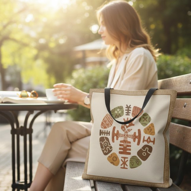 Tote Bag Motifs ethniques africains (Créateur téléchargé)