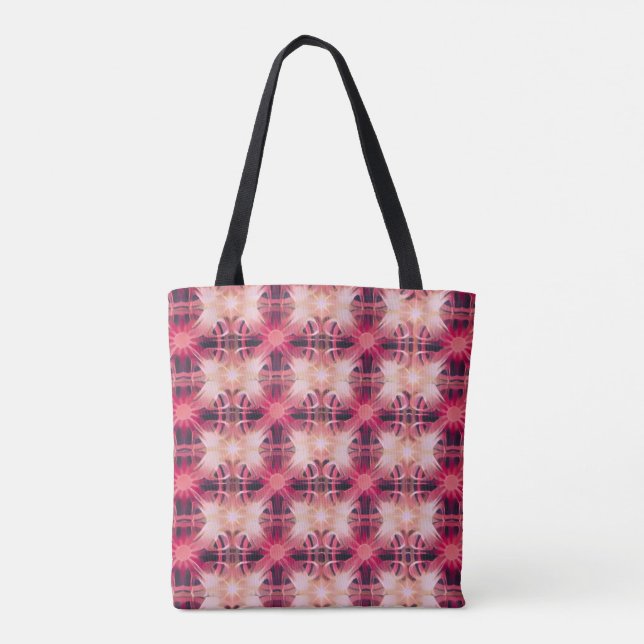Tote Bag Motifs roses de lumière (Dos)