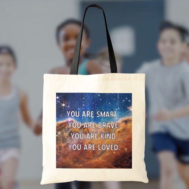 Tote Bag Motivation Espace Inspirant (This tote will remind them of their strength, bravery, kindness, and value. )