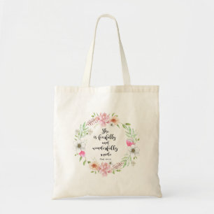 Tote Bag MOTIVATION POUR ELLE, vers bible