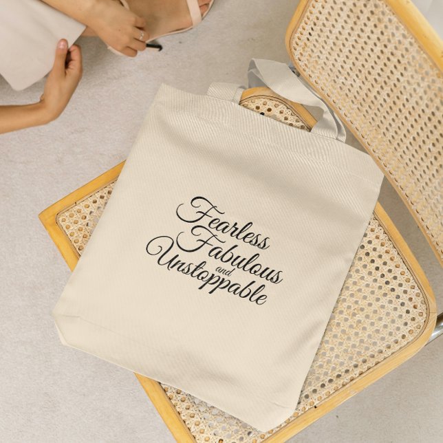 Tote Bag Motivational Quote, Empowered Woman Gift (Créateur téléchargé)