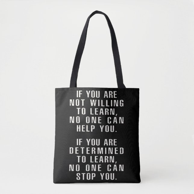 Tote Bag Motivationnel, Citations Positives, Déclarations P (Devant)
