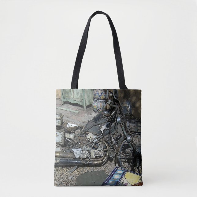 Tote Bag Moto Art Fourre-tout (Devant)