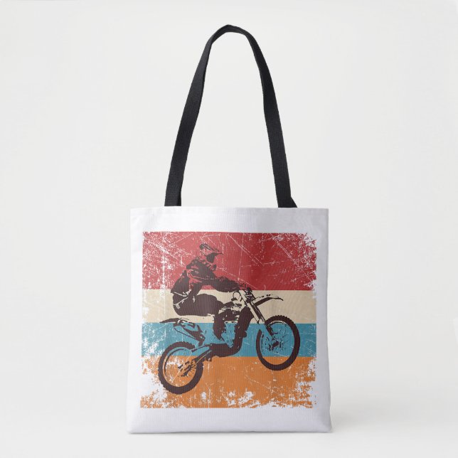Tote Bag Motocross Enduro motocross rétro Off Road (Devant)