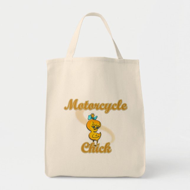 Tote Bag Motorcycle Chick (Devant)