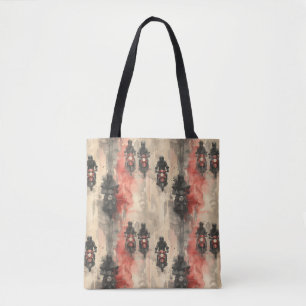 Tote Bag Motos aquarelle, motards, course, motocycli