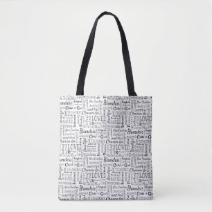 Tote Bag Mots chrétiens d'affirmation Word Art