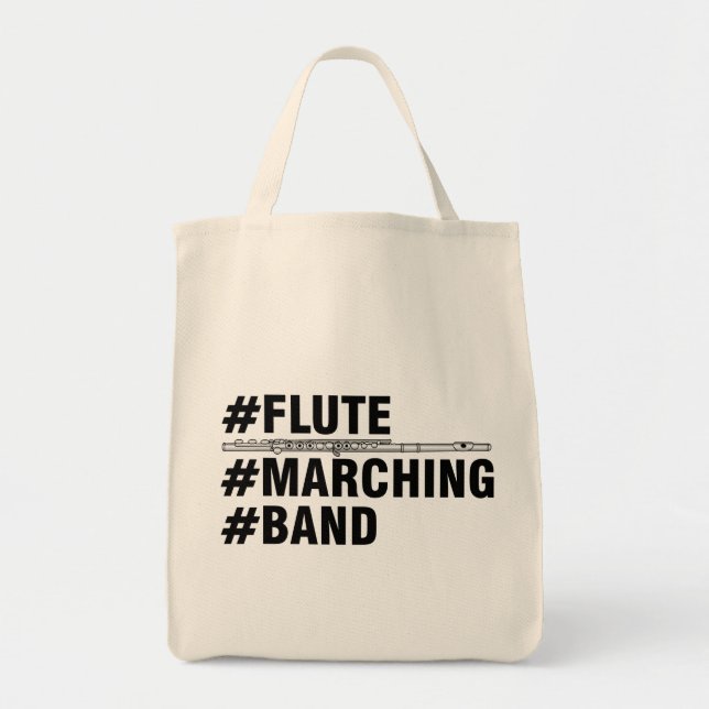 Tote Bag Mots-clés de la bande de marquage des fluides (Devant)