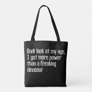 Tote Bag mots de vieux robustes et drôles