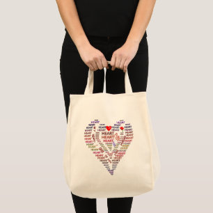 Tote Bag Mots du coeur