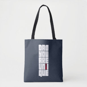 Tote Bag Mots Papa Tu Es Unique