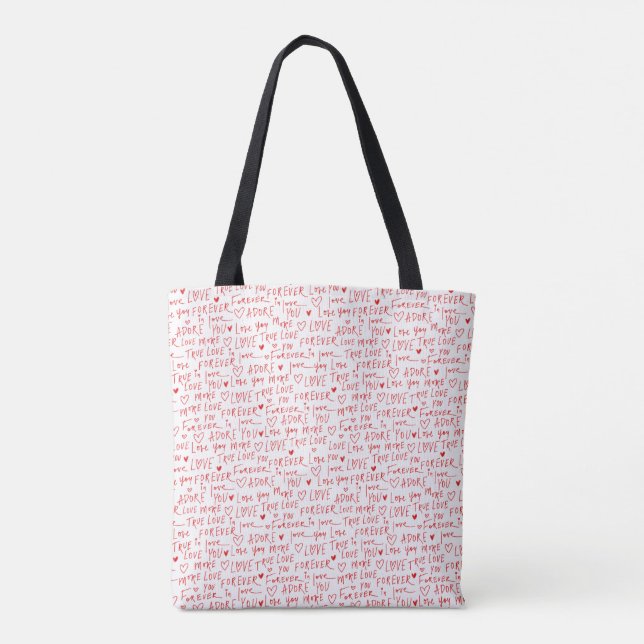 Tote Bag Mots Romantiques de la Saint-Valentin (Dos)