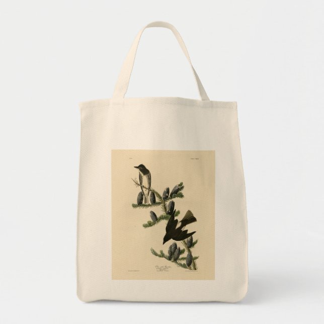 Tote Bag Moucherolle à face olive, les oiseaux d'Amérique d (Devant)