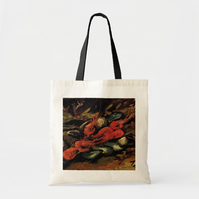 Tote Bag Moules et crevettes par Vincent van Gogh (Devant)