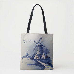 Tote Bag Moulin blanc blanc blanc vintage