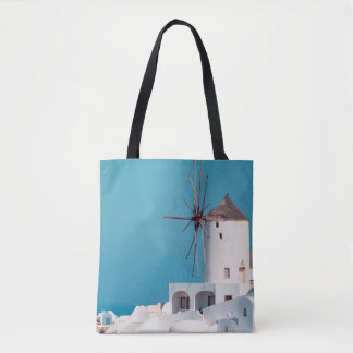 Tote Bag moulin Brown et blanc