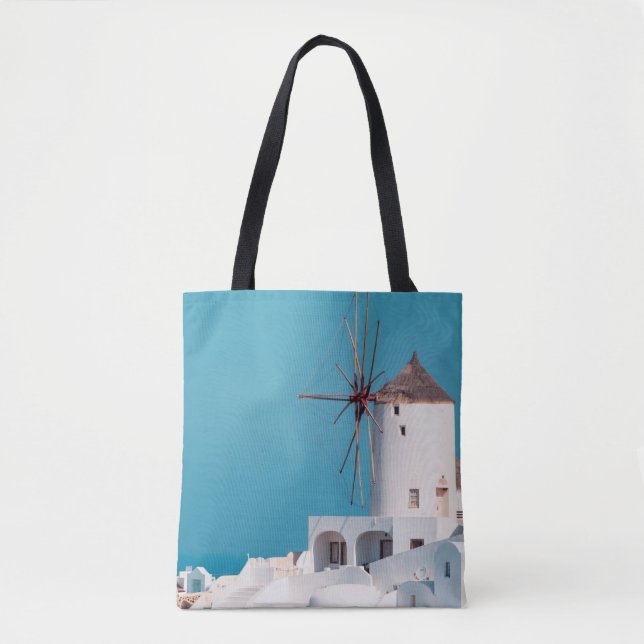 Tote Bag moulin Brown et blanc (Devant)
