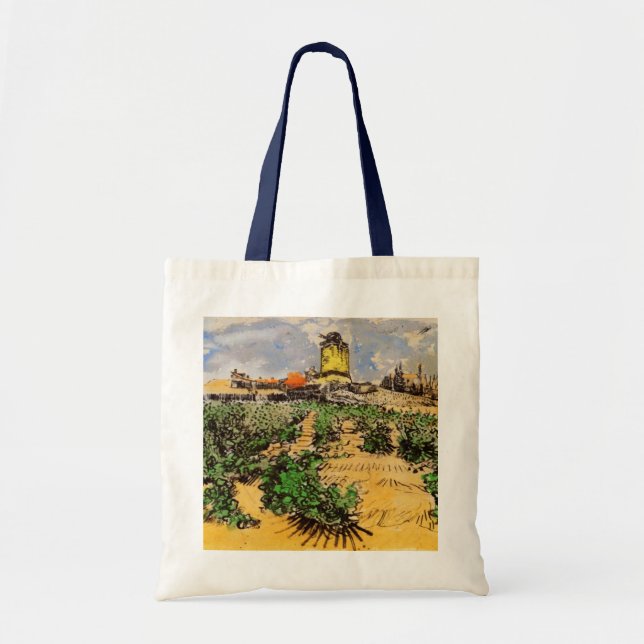 Tote Bag Moulin de Alphonse Daudet à Fontevielle de Van Gog (Devant)