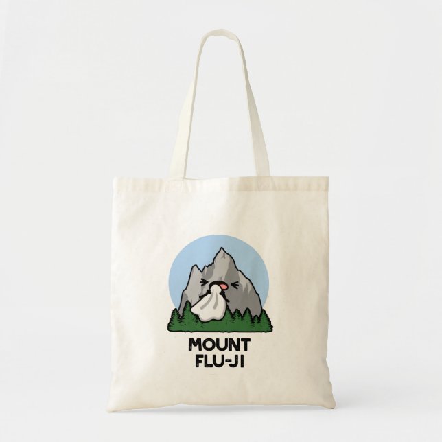 Tote Bag Mount Flu-ji Funny Mountain Pun (Devant)