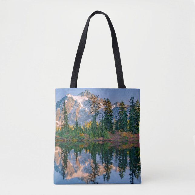 Tote Bag Mount Shuksan mirrored in Reflection Lake (Devant)
