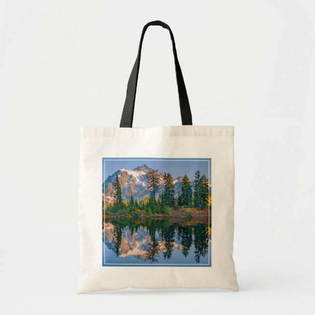 Tote Bag Mount Shuksan mirrored in Reflection Lake (Devant)