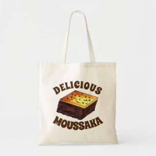 Tote Bag Moussaka Grecque Méditerranéen Nourriture Aiguille
