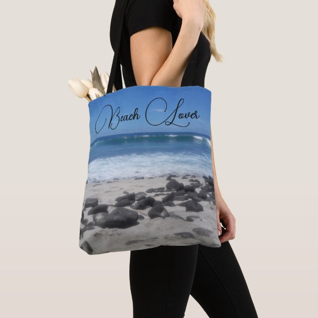 Tote Bag Mousse de mer Ocean Lava Beach Lover (De près)