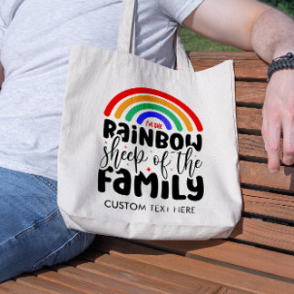 TOTE BAG MOUTON ARC-EN-CIEL DE LA FAMILLE