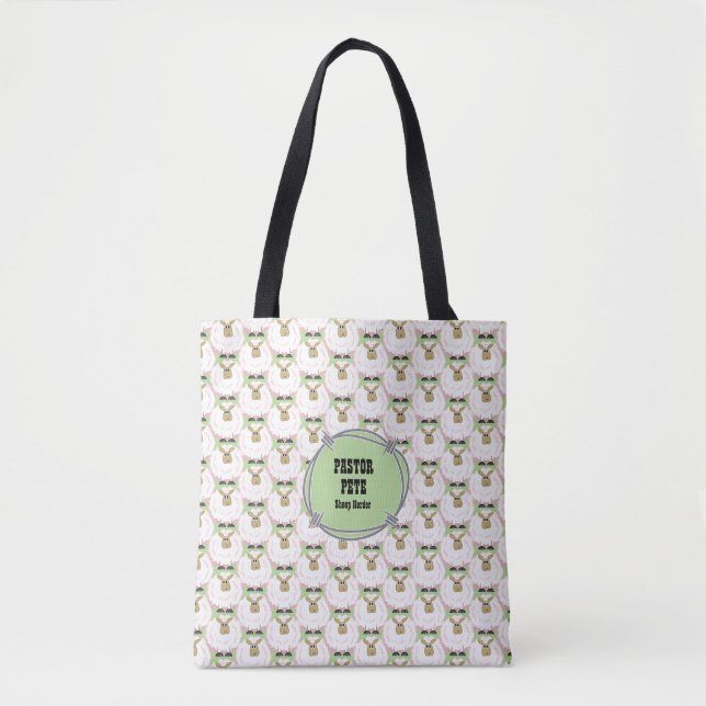 Tote Bag Mouton blanc souple (Devant)