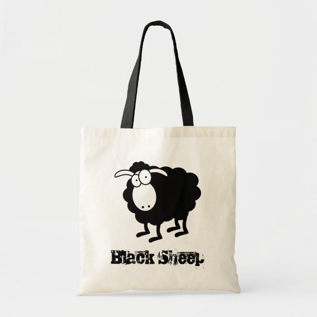 Tote Bag Mouton noir (Devant)