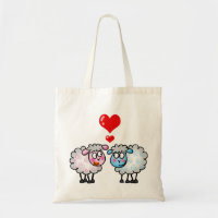 Moutons drôles de bande dessinée, épousant des