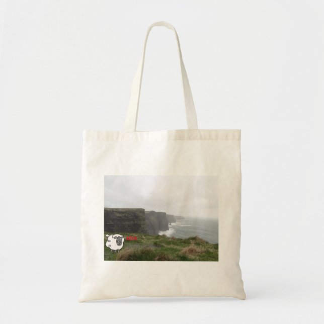 Tote Bag Moutons irlandais en falaises de Moher (Devant)