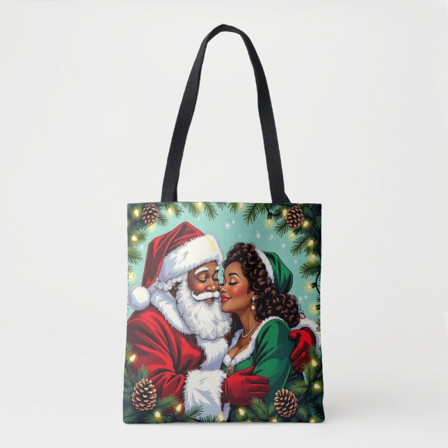 Tote Bag Mr and Mrs Clause Sweet Christmas  (Devant)