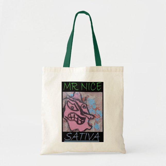 TOTE BAG MR NICE SATIVA (Devant)