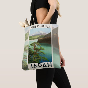 Tote Bag Mt Fuji Japon affiche Voyage Art Vintage