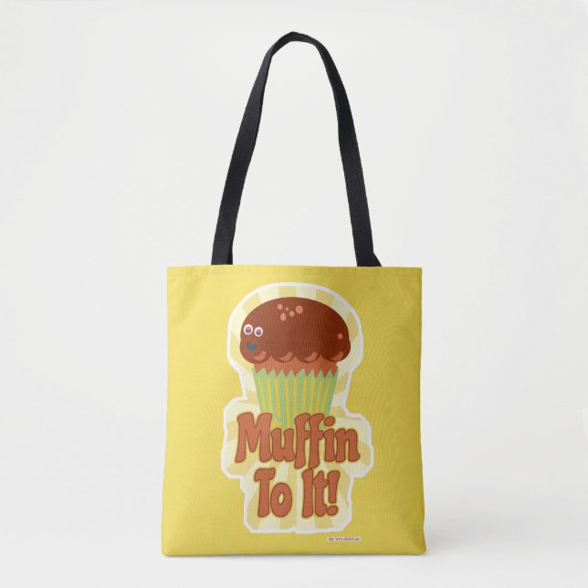 Tote Bag Muffin à ça Géant Personnage Dessin Animé Drôle  (Devant)
