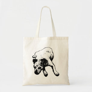 Tote Bag Mug encre Art avec mélange de Terrier Bold couché