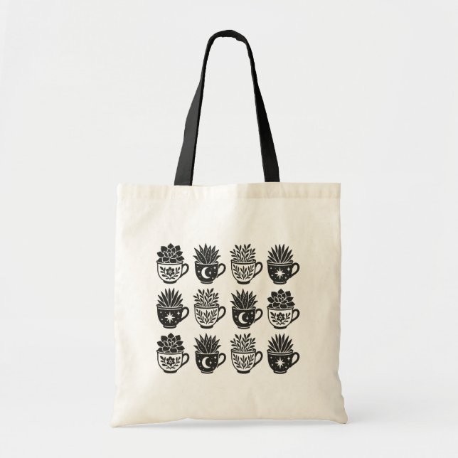 Tote Bag Mugs Succulents (Devant)