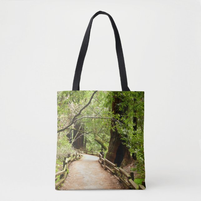 Tote Bag Muir Woods Path II Nature Photography (Devant)