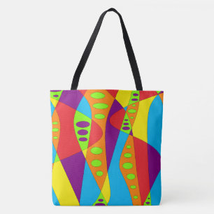 Tote Bag Multicolor Abstrait