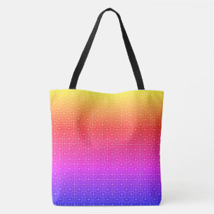 Tote Bag Multicolore, Coloré, Fou, Motif de fil tendance