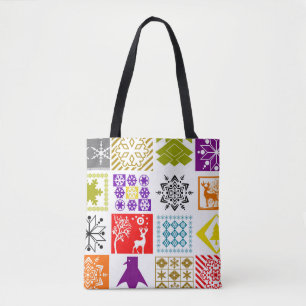 Tote Bag Multicolored christmas