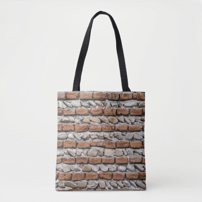 Tote Bag mur de briques Brown (Devant)