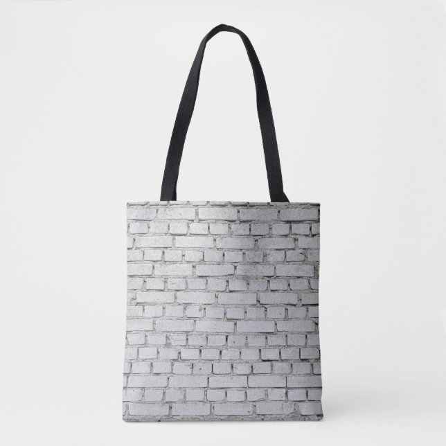 TOTE BAG MUR EN BRIQUE BLANC (Devant)