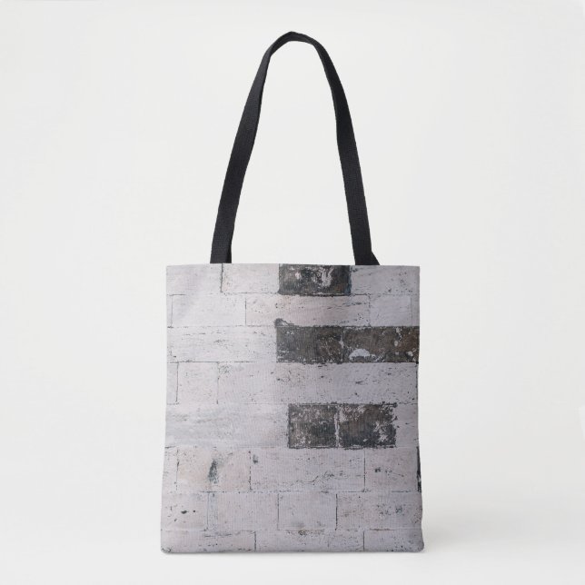 Tote Bag Mur en ciment gris (Devant)