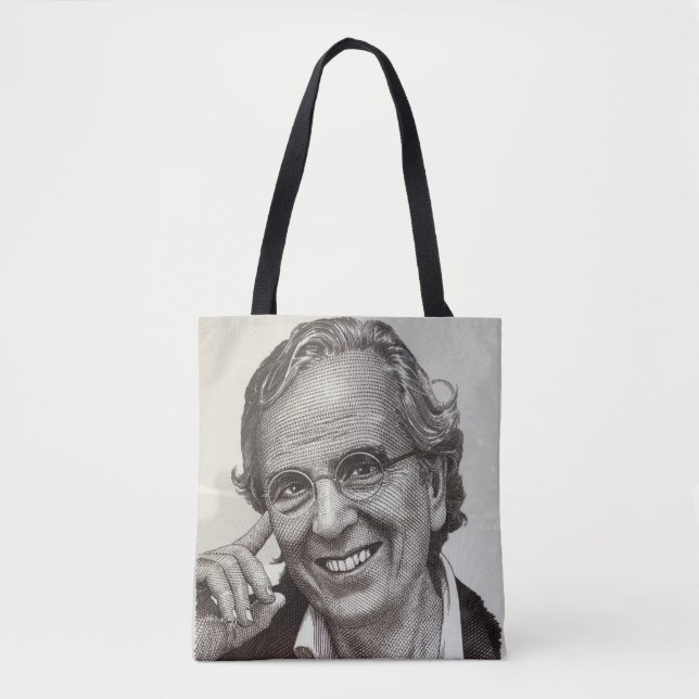 Tote Bag Muse masculine monochrome (Devant)