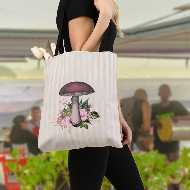 Tote Bag Mushroom et compilation florale (Créateur téléchargé)