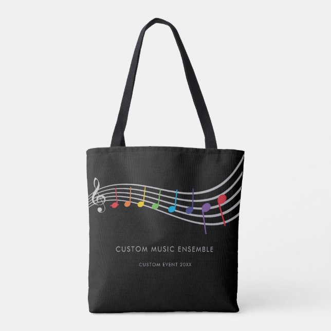 Tote Bag Music School Event Children Rainbow Choir (Dos)